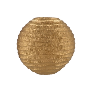 Inga Jada Gold Oval Vase Wave 51x17x50cm