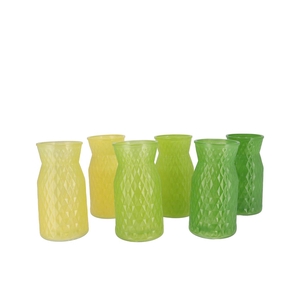 Diamond Green Mix Vase Ass 12x16cm Nm