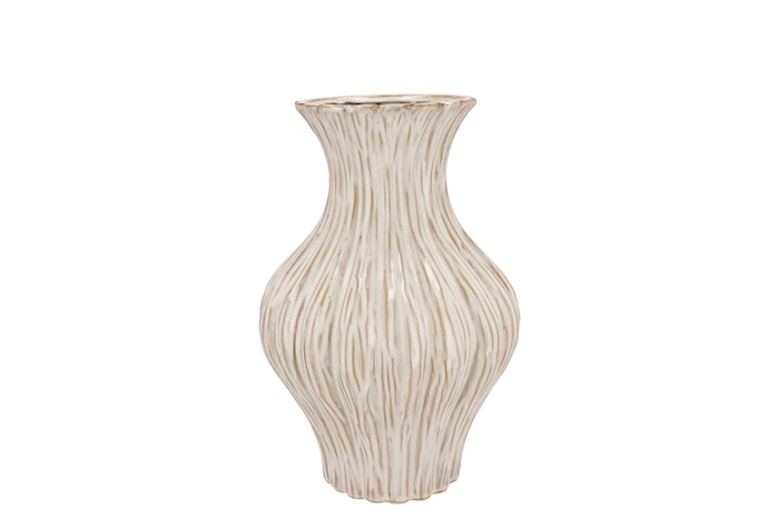 Lima White Vase Neck 21x21x31cm