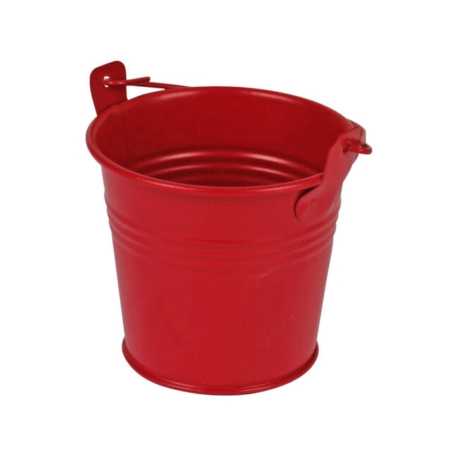 <h4>Bucket Sevilla zinc 8.2xH7.2cm - ES7 red matt</h4>