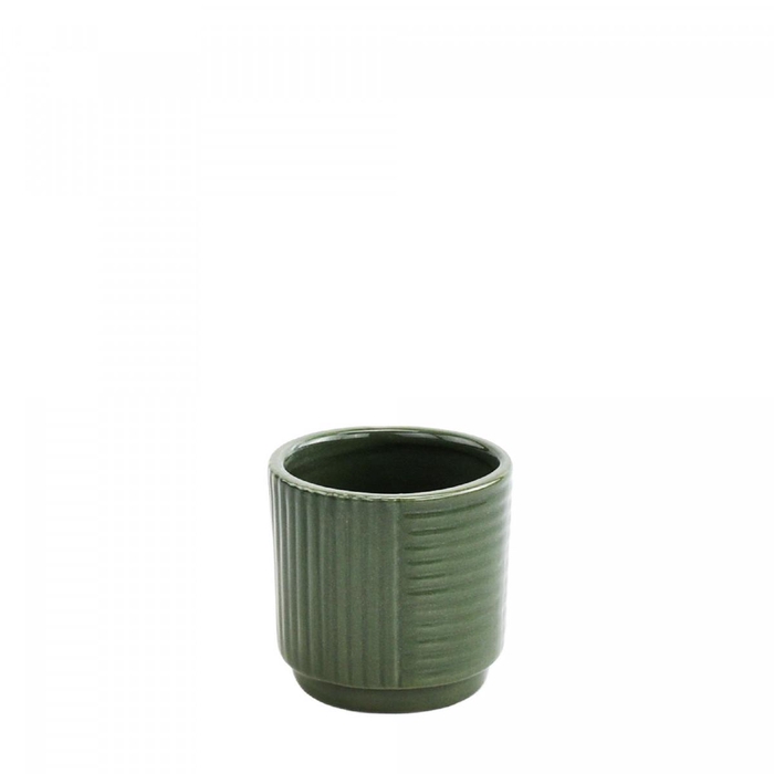 <h4>Ceramics Groove pot d07*7cm</h4>