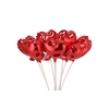 Stick-ins Heart Balloons Red 10cm Set Of 10