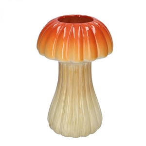 Herfst Vaas Mushroom d08/18*28.5cm