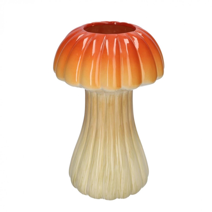 <h4>Herfst Vaas Mushroom d08/18*28.5cm</h4>