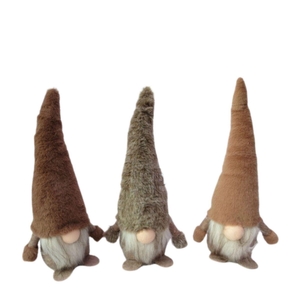 Christmas Deco gnome d12*29cm ass.