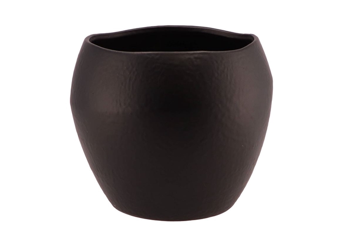 Amarah Black Pot Sphere Shaded 23x20cm