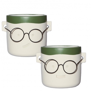 Keramiek Harry pot d12/15*11.5cm ass.