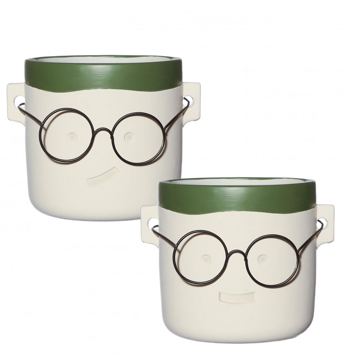 Keramiek Harry pot d12/15*11.5cm ass.