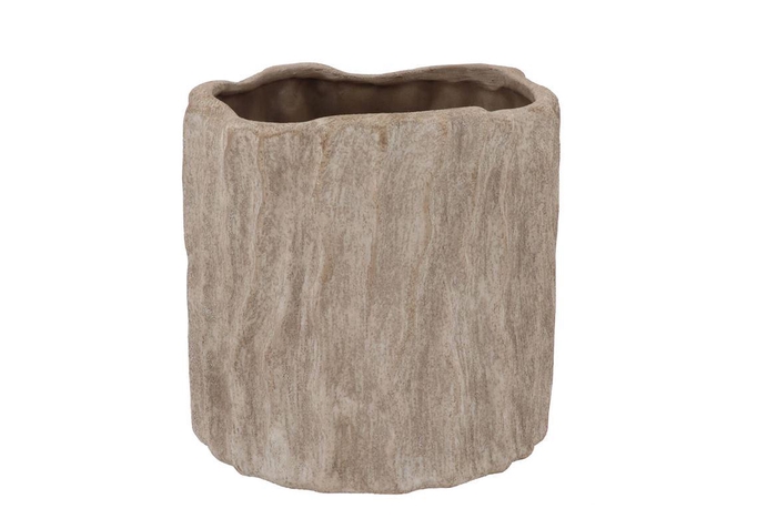 Porto Antique Grey Pot Structure 20x20x20cm Nm