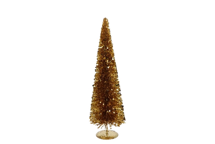 Sparkle Sequins Gold Tree 17x50cm Nm
