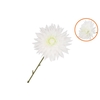 Silk Dahlia Pointy White 65cm Nm