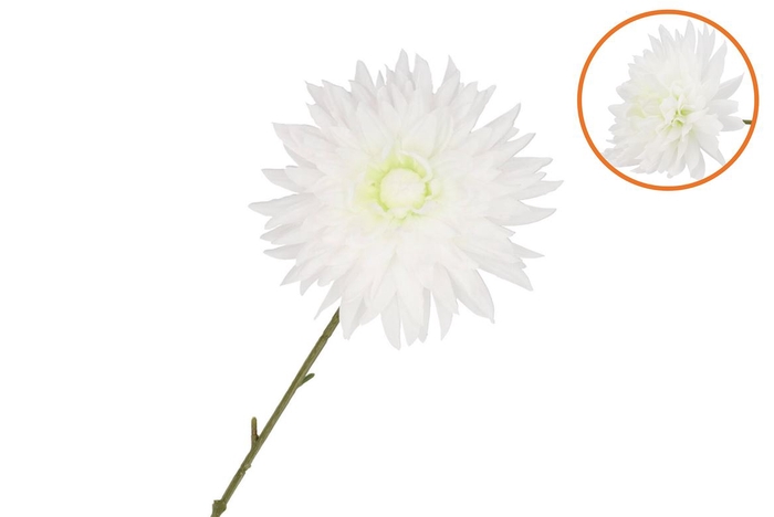 <h4>Silk Dahlia Pointy White 65cm Nm</h4>