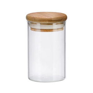 160/1 - POTE DE VIDRO COM TAMPA  G 001055 IMP