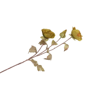 Silk Poppy 3x Green 76cm Nm