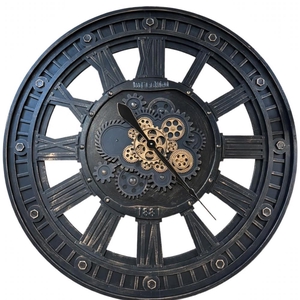 Clock Gear Open Ø90cm Black 03