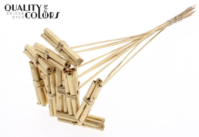 Jute Stick Posy on stem Antique Gold