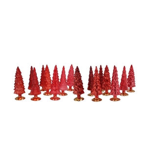 Twinkle Jolly Red Mix Glass Tree Shiny Ass 9x25cm