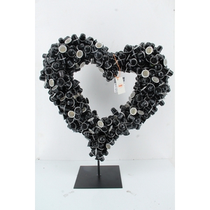 HEART NESPRESSO BLACK 60CM