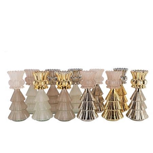 Jazz Cozy Sand T-light X-mas Tree Ass 11x28cm