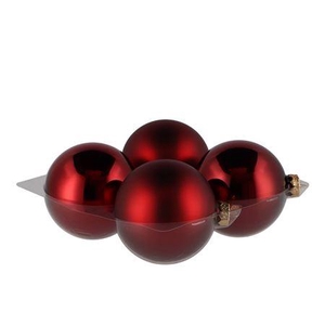 Glass Ball Combi Ossred 100mm P/4