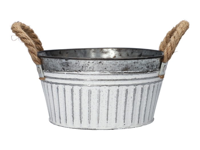<h4>DF04-666776100 - Planter Zelta d18xh9 white</h4>