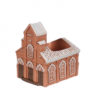 Keramiek Planter kerk 10*8.5*11cm