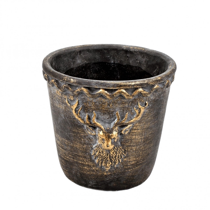 <h4>Kerst Keramiek Rendier pot d17*16cm</h4>