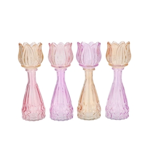 Bicolore Dreamy Pastel Mix Tulip Vase Ass 7x22cm Nm