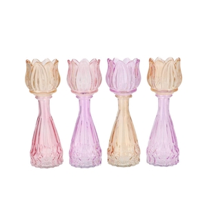 Bicolore Dreamy Pastel Mix Tulip Vase Ass 7x22cm