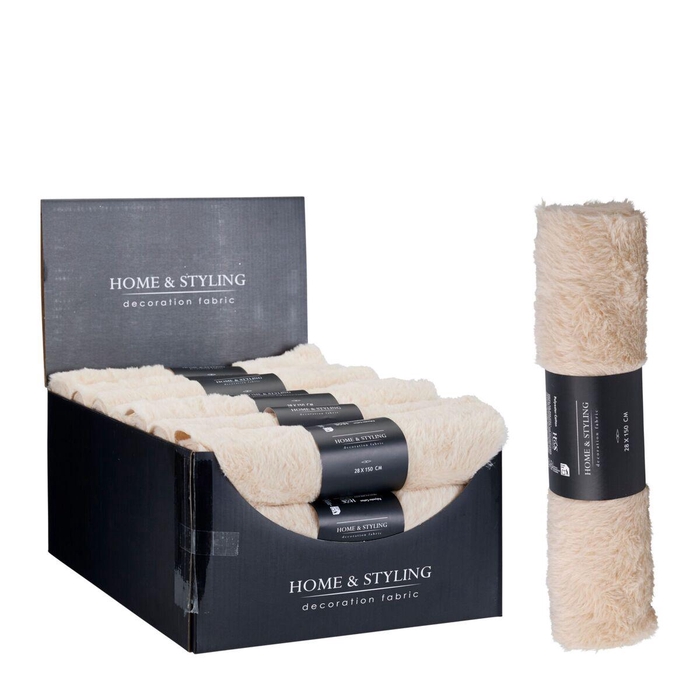 <h4>Christmas Deco Furry table runner 28*150cm</h4>