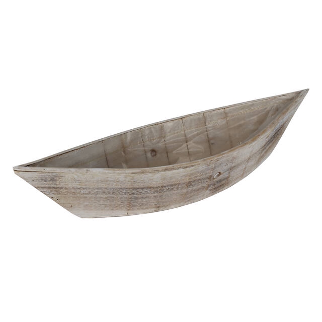 <h4>Boat wood 56x17x11,5cm brown</h4>