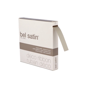 Ribbon Satin 07 Light Taupe 100m X 25mm P/1 Nm