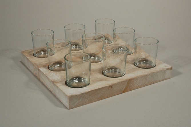 THEELICHTHOUDER H7.5 B25 L25 HOUT