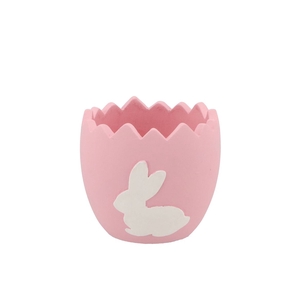 Easter Rabbit Pot Pink 11x11x10,5cm Nm