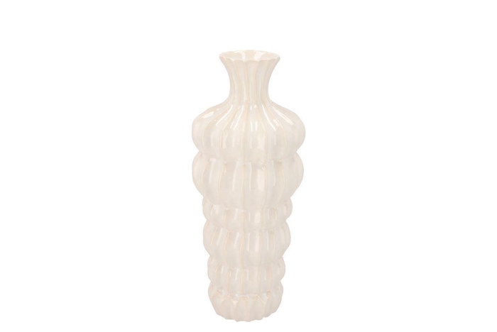 <h4>Dunja White Vase 12x12x25cm</h4>