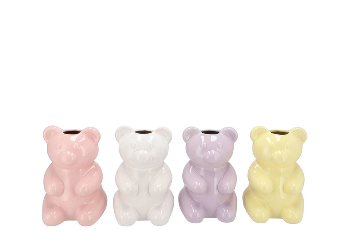 <h4>Candy Bear Pastel Mix Vase Ass 14x16x20</h4>