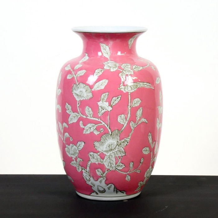 <h4>Porcelain vase H23cm pink</h4>