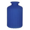DF02-666111400 - Bottle Caro lines d3.5/6.2xh10 cobalt blue matt