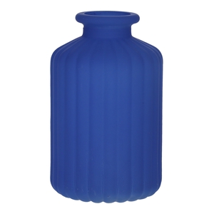 DF02-666111400 - Bottle Caro lines d3.5/6.2xh10 cobalt blue matt