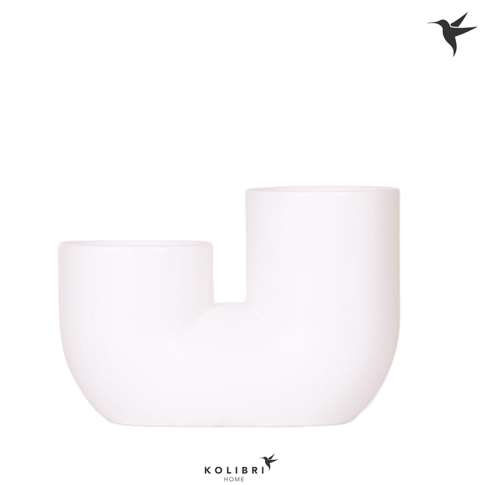 <h4>Kolibri Home Tube pot white</h4>