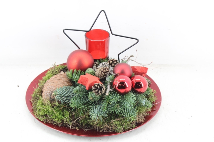 <h4>arr5 Kerst MB - Red plate ster wax</h4>