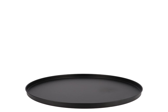 <h4>Coaster Black Tray Metal 25x25x2cm</h4>