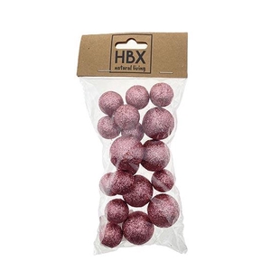 Ball With Glitter 18pcs D2