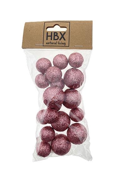 Ball With Glitter 18pcs D2