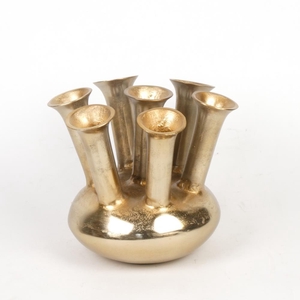 Alu Vase Gold O  25cm 40550