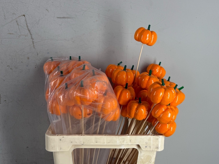 <h4>Stick Pumpkin 6cm Orange</h4>