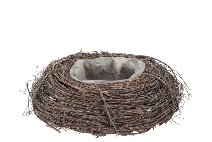 <h4>Wreath Elm Branches Planter Grey With Bottom 40x10cm</h4>