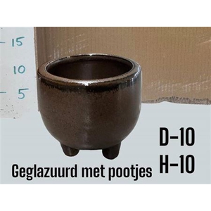 Deco Pot H% Geglazuurd