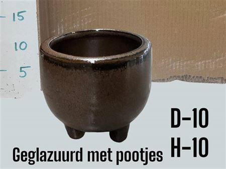 Deco Pot H% Geglazuurd