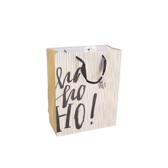<h4>Floristry Giftbag Hohoho White 32cm</h4>